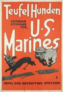 U, S, Marines recruiting poster, 1918